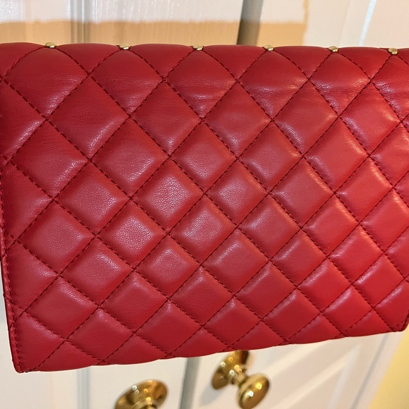 Badgley Mischka Red Quilted Crossbody Bag 9x6 NWT - Picture 8 of 8